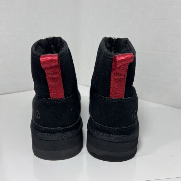 UGG Neumel Platform Zip Boots Women Size 10 Black 1122677 - Picture 7 of 11